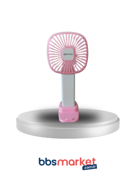 Pembe Mini El Fanı ve Masa Fanı Soğutucu