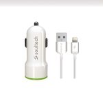 Soultech 3.1A Iphone 5/6/7/8 Comfort 2 USB Araç Şarjı + Usb Kablo