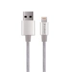 Soultech 2A Iphone 5/6/7/8 Metal Rope Platinum Data Kablo