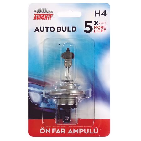 AUTOKIT H4 12V 60/55W 43T HALOJEN AMPUL (FAR AMPUL)