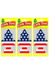 Little Trees Amerikan Bayraklı Vanilla Pride Oto Kokusu 3 Adet